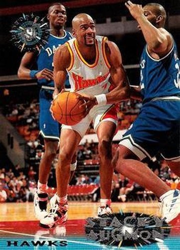 #140 Stacey Augmon - Atlanta Hawks - 1995-96 Stadium Club Basketball