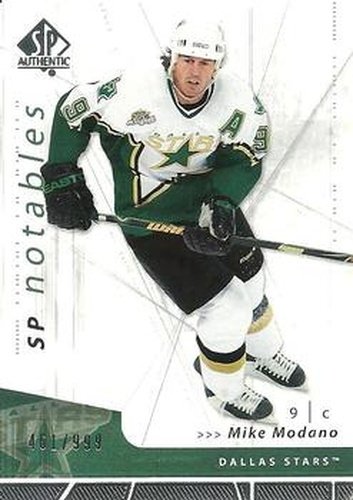 #140 Mike Modano - Dallas Stars - 2006-07 SP Authentic Hockey