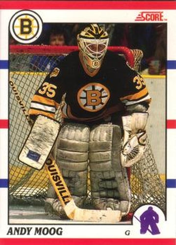 #140 Andy Moog - Boston Bruins - 1990-91 Score Canadian Hockey
