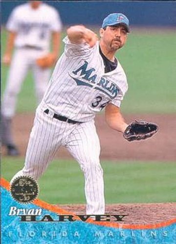 #140 Bryan Harvey - Florida Marlins - 1994 Leaf Baseball