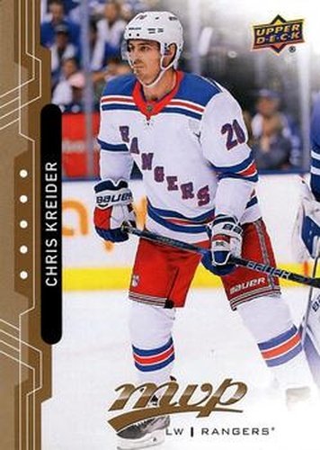 #140 Chris Kreider - New York Rangers - 2018-19 Upper Deck MVP Hockey
