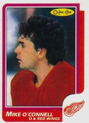 #140 Mike O'Connell - Detroit Red Wings - 1986-87 O-Pee-Chee Hockey