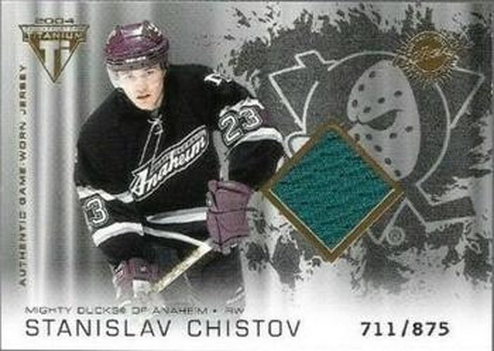 #141 Stanislav Chistov - Anaheim Mighty Ducks - 2003-04 Pacific Private Stock Titanium Hockey