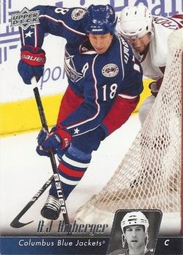 #141 R.J. Umberger - Columbus Blue Jackets - 2010-11 Upper Deck Hockey
