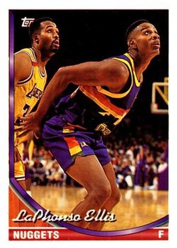 #141 LaPhonso Ellis - Denver Nuggets - 1993-94 Topps Basketball
