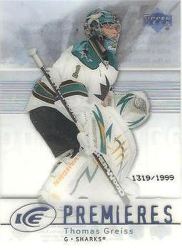 #141 Thomas Greiss - San Jose Sharks - 2007-08 Upper Deck Ice Hockey