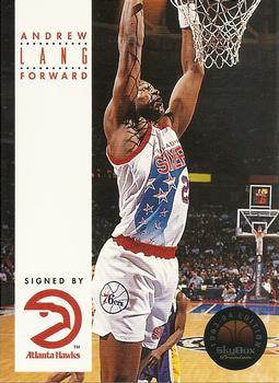 #141 Andrew Lang - Atlanta Hawks - 1993-94 SkyBox Premium Basketball