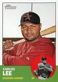 #141 Carlos Lee - Houston Astros - 2012 Topps Heritage Baseball