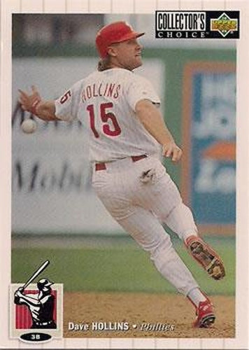 #141 Dave Hollins - Philadelphia Phillies - 1994 Collector's Choice Baseball