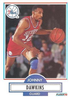 #141 Johnny Dawkins - Philadelphia 76ers - 1990-91 Fleer Basketball