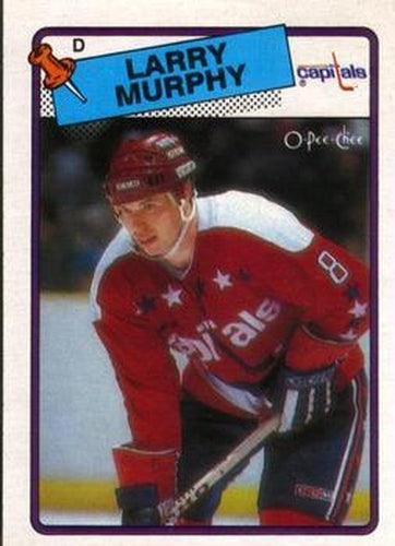 #141 Larry Murphy - Washington Capitals - 1988-89 O-Pee-Chee Hockey
