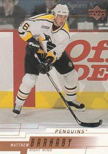#141 Matthew Barnaby - Pittsburgh Penguins - 2000-01 Upper Deck Hockey