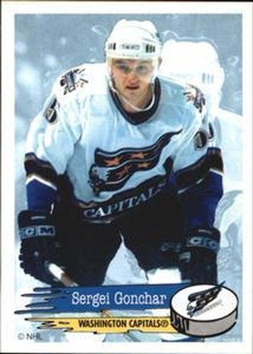 #141 Sergei Gonchar - Washington Capitals - 1995-96 Panini Hockey Stickers