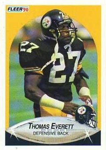 #141 Thomas Everett - Pittsburgh Steelers - 1990 Fleer Football