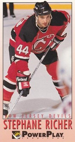 #141 Stephane Richer - New Jersey Devils - 1993-94 Fleer PowerPlay Hockey