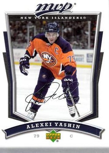 #141 Alexei Yashin - New York Islanders - 2007-08 Upper Deck MVP Hockey
