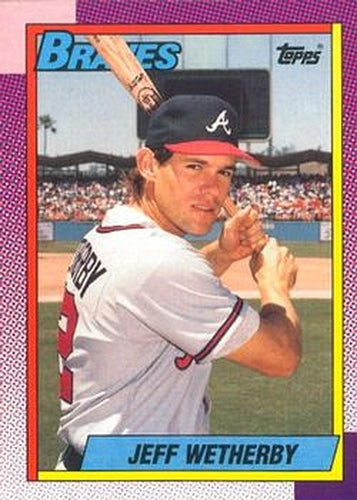 #142 Jeff Wetherby - Atlanta Braves - 1990 O-Pee-Chee Baseball