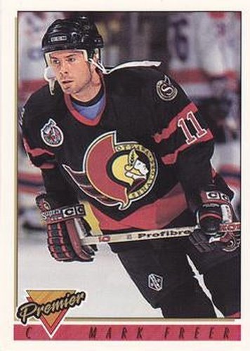 #142 Mark Freer - Ottawa Senators - 1993-94 Topps Premier Hockey