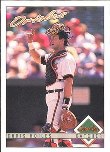 #142 Chris Hoiles - Baltimore Orioles - 1993 O-Pee-Chee Baseball