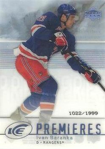 #142 Ivan Baranka - New York Rangers - 2007-08 Upper Deck Ice Hockey