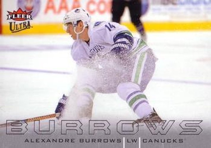 #142 Alexandre Burrows - Vancouver Canucks - 2009-10 Ultra Hockey