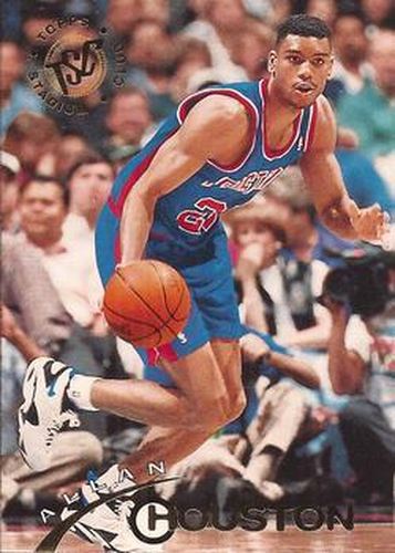 #142 Allan Houston - Detroit Pistons - 1994-95 Stadium Club Basketball