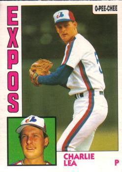 #142 Charlie Lea - Montreal Expos - 1984 O-Pee-Chee Baseball