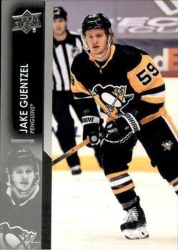 #142 Jake Guentzel - Pittsburgh Penguins - 2021-22 Upper Deck Hockey