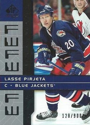 #142 Lasse Pirjeta - Columbus Blue Jackets - 2002-03 SP Authentic Hockey