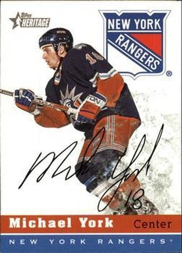 #142 Mike York - New York Rangers - 2000-01 Topps Heritage Hockey