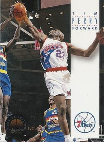 #142 Tim Perry - Philadelphia 76ers - 1993-94 SkyBox Premium Basketball