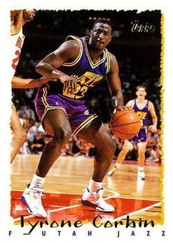 #142 Tyrone Corbin - Utah Jazz - 1994-95 Topps Basketball