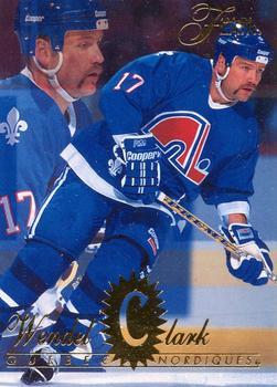 #142 Wendel Clark - Quebec Nordiques - 1994-95 Flair Hockey
