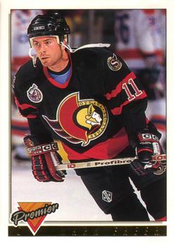 #142 Mark Freer - Ottawa Senators - 1993-94 O-Pee-Chee Premier Hockey - Gold