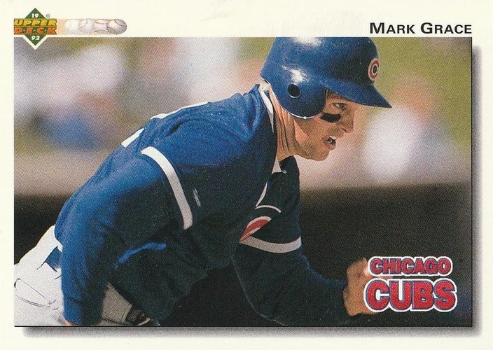 #143 Mark Grace - Chicago Cubs - 1992 Upper Deck Baseball