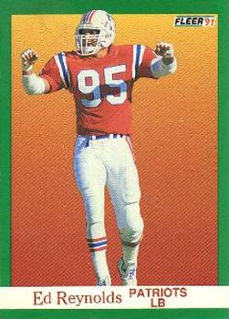 #143 Ed Reynolds - New England Patriots - 1991 Fleer Football