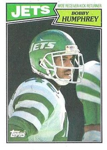 #143 Bobby Humphery - New York Jets - 1987 Topps Football