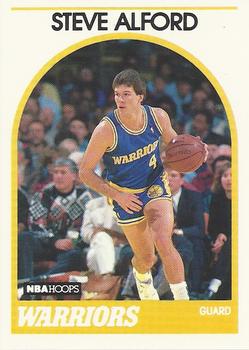#143 Steve Alford - Golden State Warriors - 1989-90 Hoops Basketball