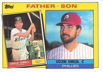 #143 Ossie Virgil / Ozzie Virgil F&S - Detroit Tigers / Philadelphia Phillies - 1985 Topps Baseball