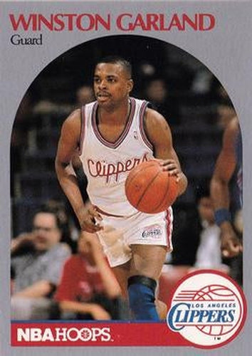 #143 Winston Garland - Los Angeles Clippers - 1990-91 Hoops Basketball