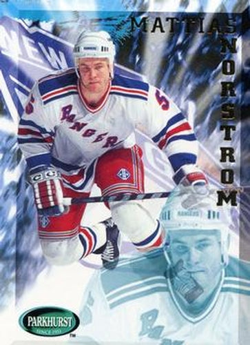 #143 Mattias Norstrom - New York Rangers - 1995-96 Parkhurst International Hockey