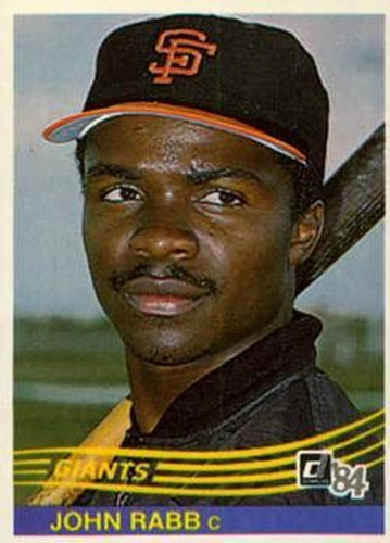 #143 John Rabb - San Francisco Giants - 1984 Donruss Baseball