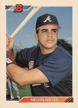#143 Melvin Nieves - Atlanta Braves - 1992 Bowman Baseball