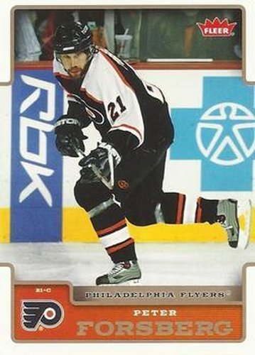 #143 Peter Forsberg - Philadelphia Flyers - 2006-07 Fleer Hockey