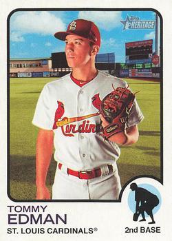 #143 Tommy Edman - St. Louis Cardinals - 2022 Topps Heritage Baseball