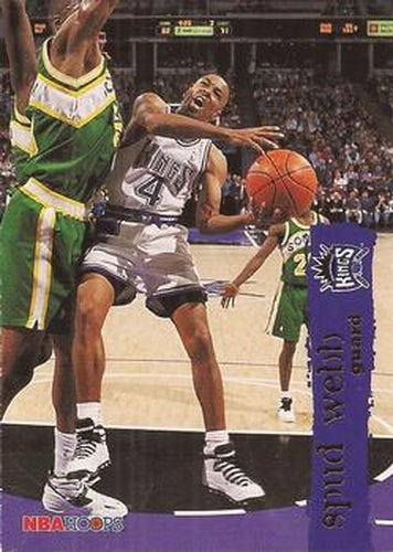 #143 Spud Webb - Sacramento Kings - 1995-96 Hoops Basketball