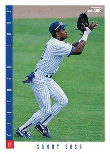 #143 Sammy Sosa - Chicago Cubs - 1993 Score Baseball