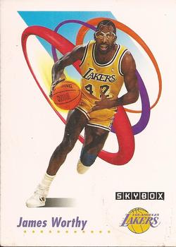 #143 James Worthy - Los Angeles Lakers - 1991-92 SkyBox Basketball