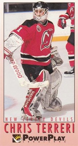 #144 Chris Terreri - New Jersey Devils - 1993-94 Fleer PowerPlay Hockey