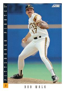 #144 Bob Walk - Pittsburgh Pirates - 1993 Score Baseball